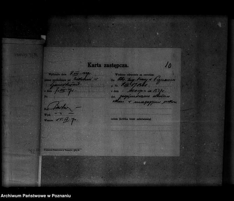 Obraz 14 z jednostki "Zatwierdzenie zakładu przemysłowego .magazynu Cukrownia w Szamotułach Spółka z o. o./"