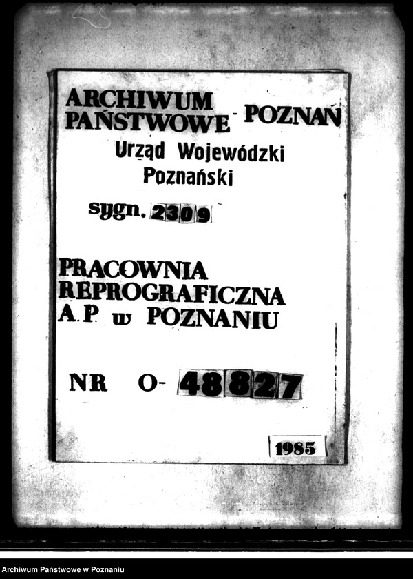 Obraz 19 z jednostki "Majątek Oświecim powiatu kępińskiego wyłączenie z art.4,5 ustawy o reformie"