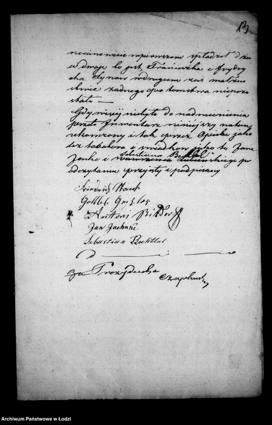 Obraz 17 z jednostki "Akta tyczące się ustanowienia opieki nad nieletnimi po zmarłych Janie i Katarzynie małżonkach Sztark"