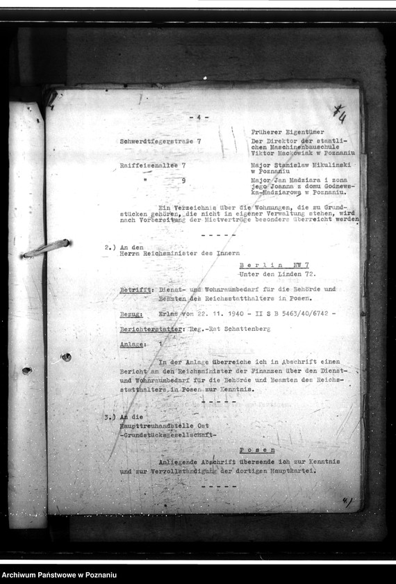 Obraz 8 z jednostki "Dienst- und Wohnraumzuteilung für die Behörden und Beamten"