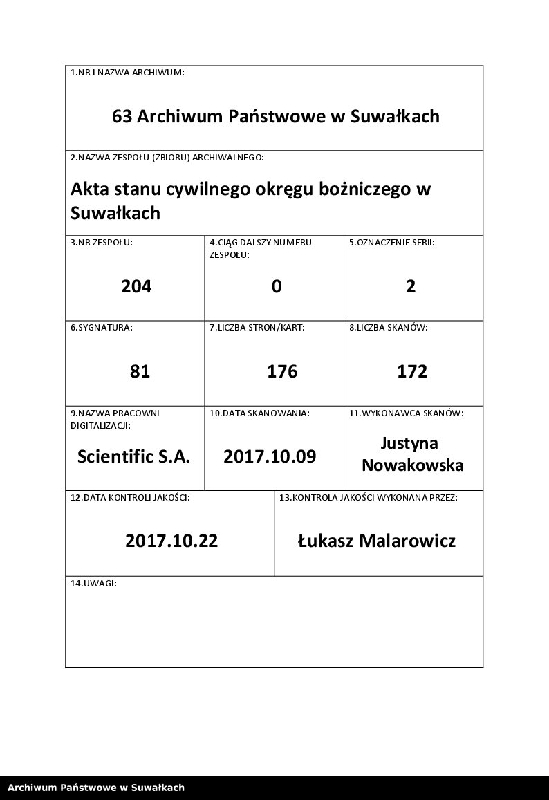 image.from.unit.number "Dowody do aktów ślubu Suwalskiego Okręgu Bożniczego 1928 rok"