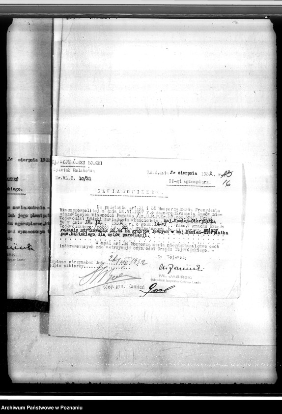 Obraz 20 z jednostki "Majątek Kamień-Cierpiatki powiat kaliski /sprawy leśne/"