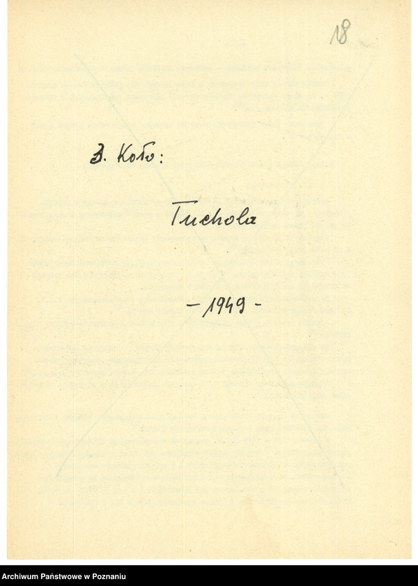 Obraz 20 z jednostki "Współdziałanie Zarządu Głównego Związku Powstańców Wielkopolskich z kołami: 1. Toruń [1948-1949] 2. Trzemeszno [1948-1949] 3. Tuchola [1949] 4. Ujście [1946-1949] 5. Wartosław [1948] 6. Wiejewo [1947] 7. Witkowo [1947] 8. Wolsztyn [1946-1949] 9. Wyrzysk [1947-1948] 10. Wysoka [1947] 11. Złotów [1947] 12. Żabikowo [1946-1949]"