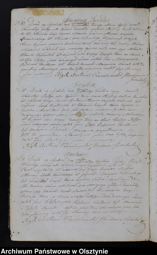 image.from.unit.number "Duplikat Aktów Urodzenia, Zaślubień, Zeyścia Parafii Grzebskiey za Rok 1846"