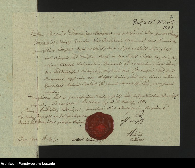 Obraz 9 z jednostki "[Akta in Sachen des Kanoniers Langner]"