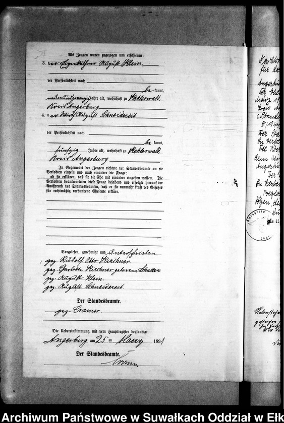 image.from.unit.number "Heiraths-Neben-Register des Preussischen Standes-Amtes Kehlen Kreis Angerburg"