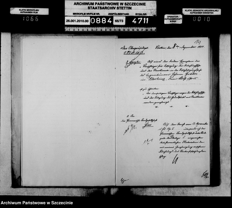 image.from.unit.number "Besitzfestigung des Grundstücks des Landwirts Erwin Müller in Kleschinz Kreis Stolp"