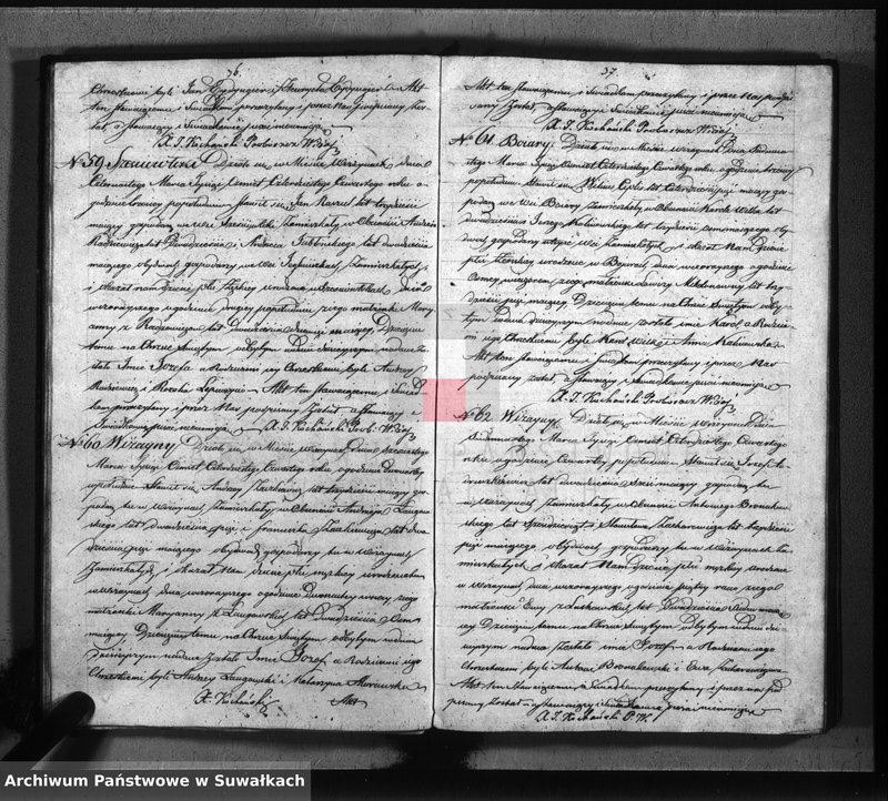 image.from.unit.number "Księga duplikat parafii Wiżajny z roku 1844"