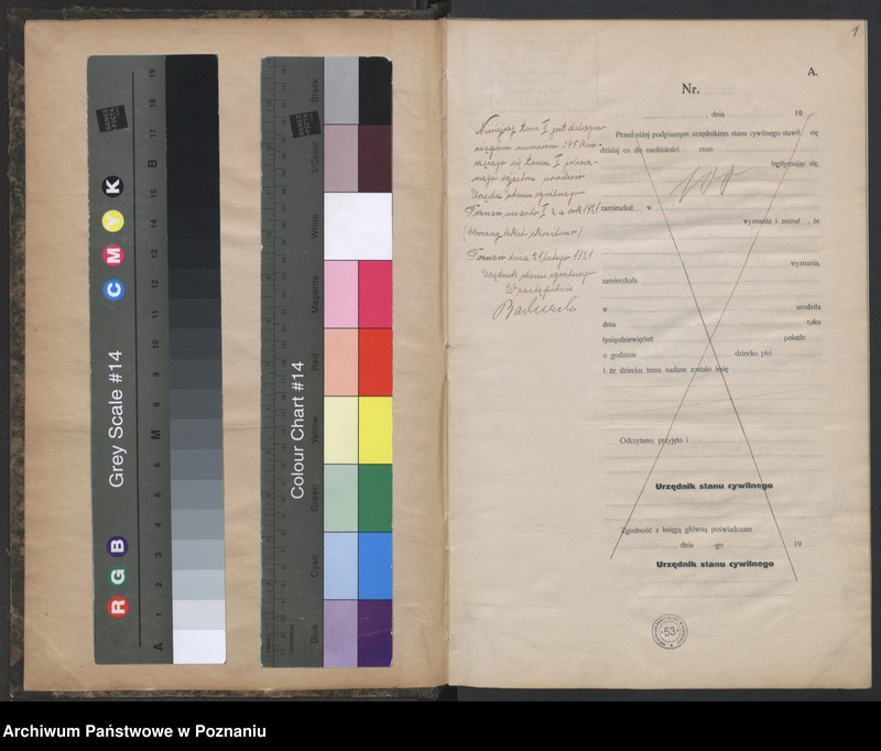 Obraz 3 z jednostki "Księga urodzeń odpis tom II [Rejestr poboczny urodzeń]"