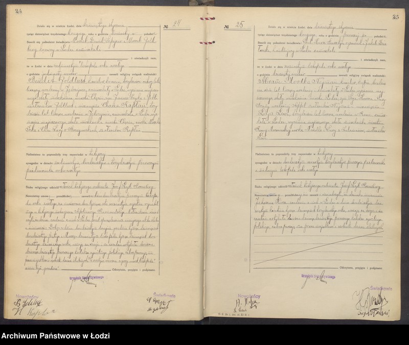 Obraz 15 z jednostki "Akta małżeństw od numeru 1 do numeru 700"