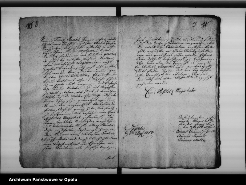 Obraz 10 z jednostki "Acta die Decreta Legitimationis natalium bei Zünften betreffend 1750-1795"