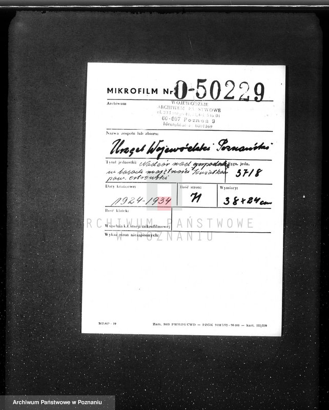 image.from.unit.number "Nadzór nad gospodarką w lasach majętności Kwiatków powiat ostrowski"