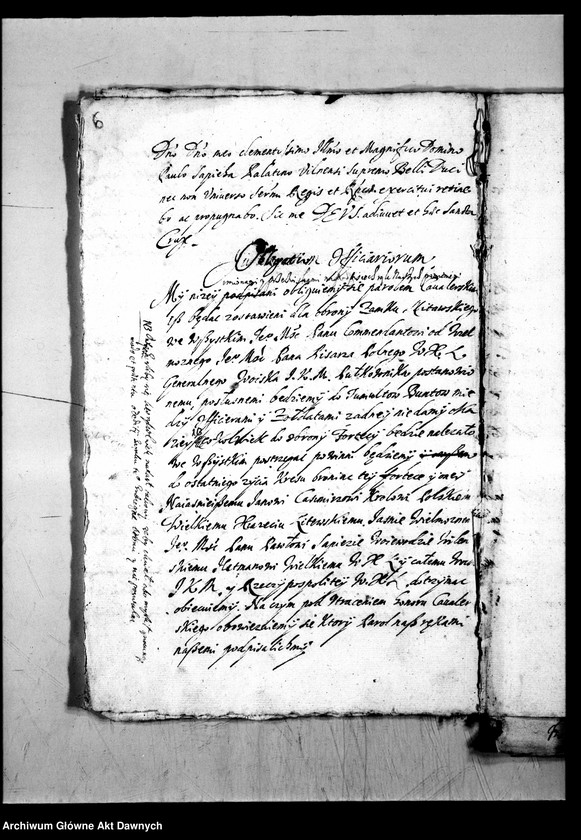 image.from.unit.number "Umowa zawarta przez Aleksandra Hilarego Połubińskiego, pisarza polnego litewskiego, z Egidiuszem baronem de Bremer [de Britmar], pułkownikiem JKM, dotycząca obsadzenia zamku w Mitawie."