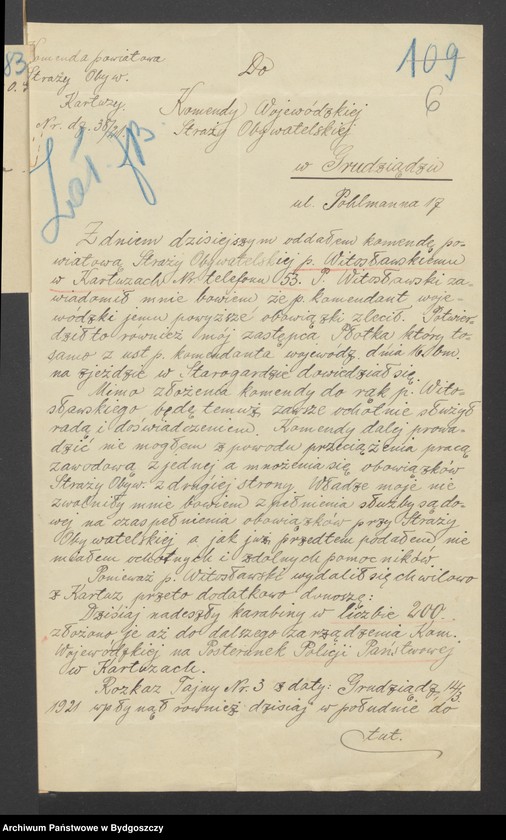 image.from.unit.number "Zaopatrzenie w broń Komendy Wojewódzkiej i Komend Powiatowych Zachodniej Straży Obywatelskiej na Województwo Pomorskie"