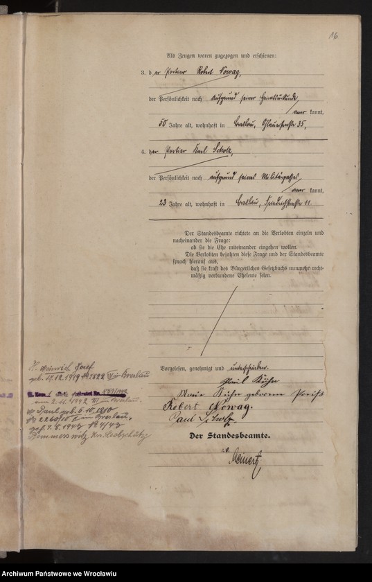 image.from.unit.number "Heiraths-Haupt-Register Breslau II 1910 Band 3"