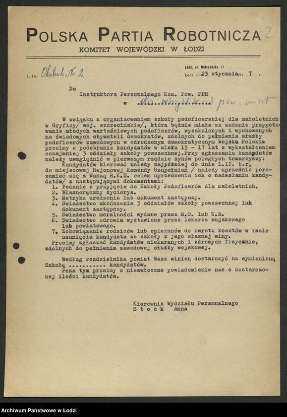 Obraz 3 z jednostki "[Pisma okólne, zawiadomienia Wydziału]"