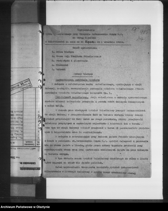 image.from.unit.number "Sprawozdania poszczególnych Wydziałów Urzędu Pełnomocnika. II"