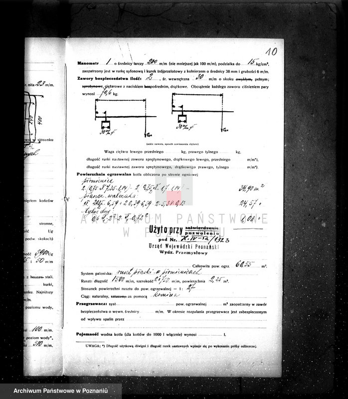 Obraz 15 z jednostki "Gorzelnia rolnicza w maj. Goli pow. Gostyński własność Edward Potworowski. nr woj. kotła 1323"