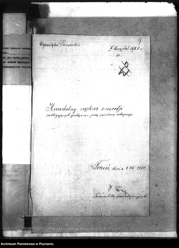 Obraz 13 z jednostki "Wykazy chorób zaraźliwych [kwartalne]"