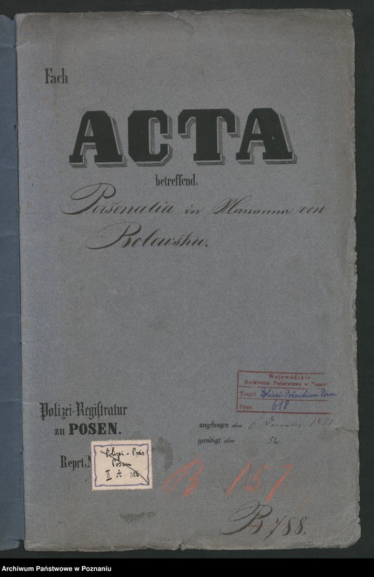 Obraz 2 z jednostki "A. betr. Marianna von Bolewska"