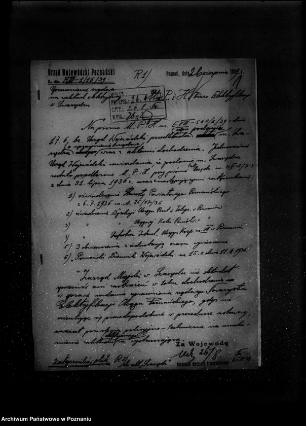 Obraz 5 z jednostki "Wniosek o uprawnienie na zakład elektryczny miasta Swarzędza powiat poznański"