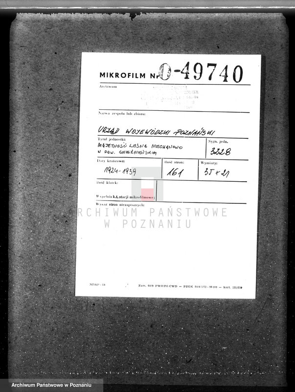 Obraz 2 z jednostki "Majętność /leśna/ Ni echanowo w powiecie gnieźnieńskim"