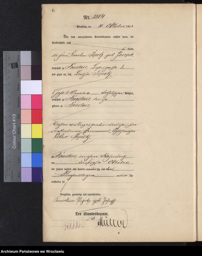 image.from.unit.number "Sterbe-Haupt-Register Breslau I 1893 Band 8"