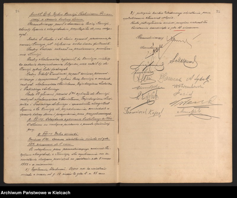 Obraz 16 z jednostki "Protokoły z posiedzeń Rady Miejskiej miasta Końskie 20 stycznia 1922- 12 maja 1923 roku"
