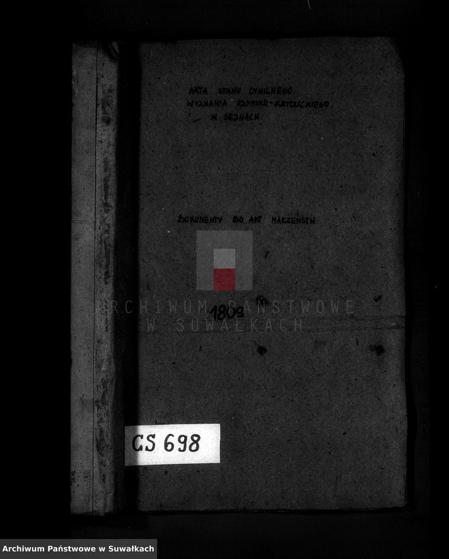 image.from.unit.number "Akta Stanu Cywilnego wyznania Rzymsko-Katolickiego w Sejach [Dokumenty do akt małżeństw]"