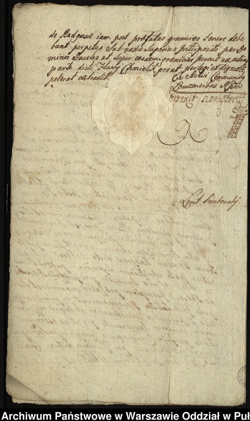 image.from.unit "Ekstrakt i kopia ekstraktu z ks. ziem. łomżyńskich wizji granic z 1524 roku między dobrami opata Stanisława Barczykowskiego Szczepankowo i Wszerzec a dobrami szlacheckimi Radgoszcz"