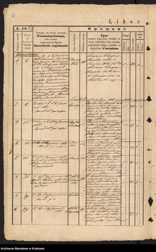 Obraz 5 z jednostki "[Księga małżeństw]"