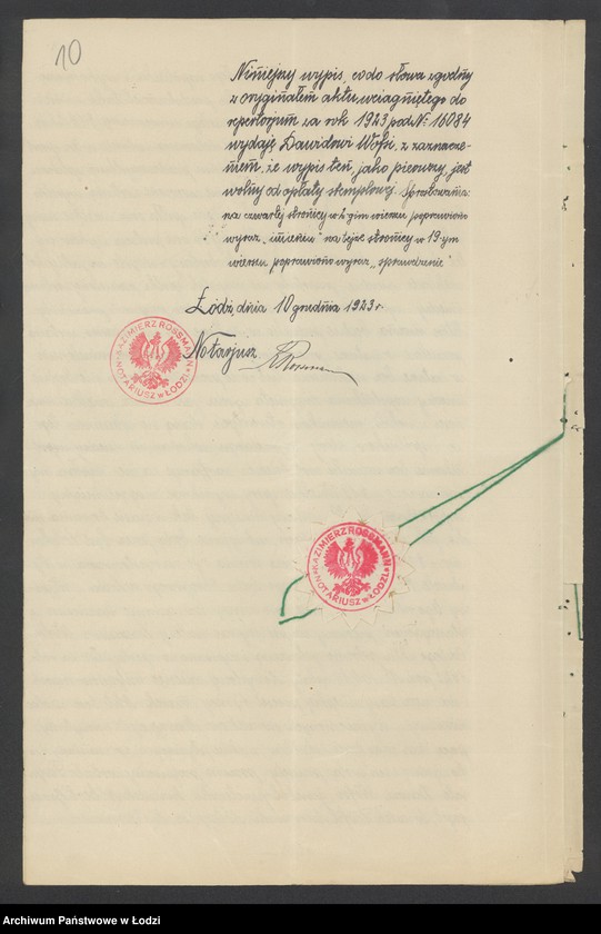 Obraz 12 z jednostki "Dawid Wolski i S-ka – fabryka wyrobów pończoszniczych, rękawicznych i trykotowych"