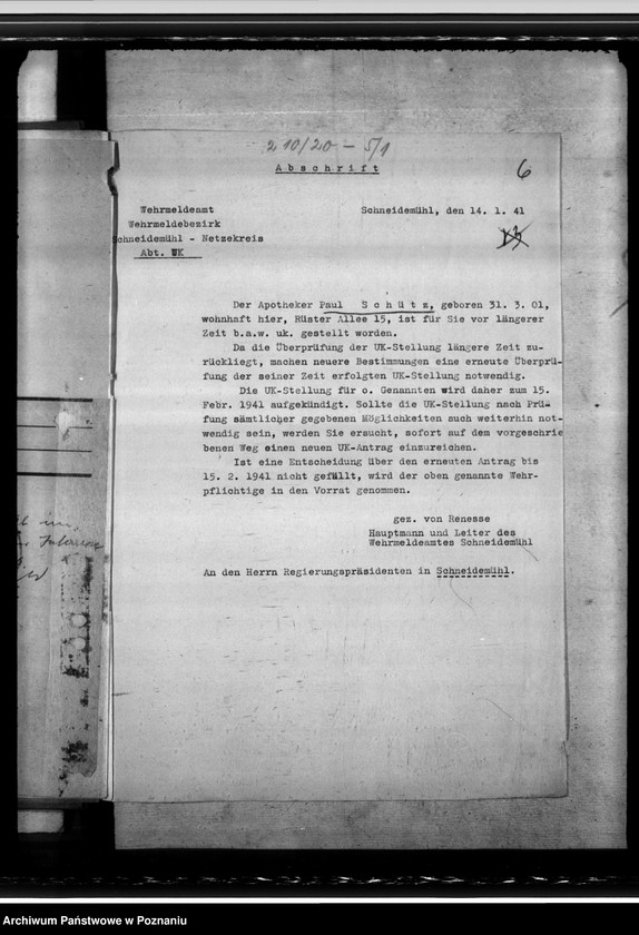 Obraz 11 z jednostki "Notdienstverpflichtung der Apotheker"