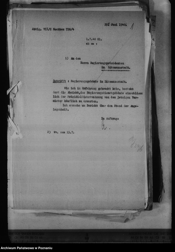 Obraz 7 z jednostki "Regierungsgebäude in Litzmannstadt - Łódź"