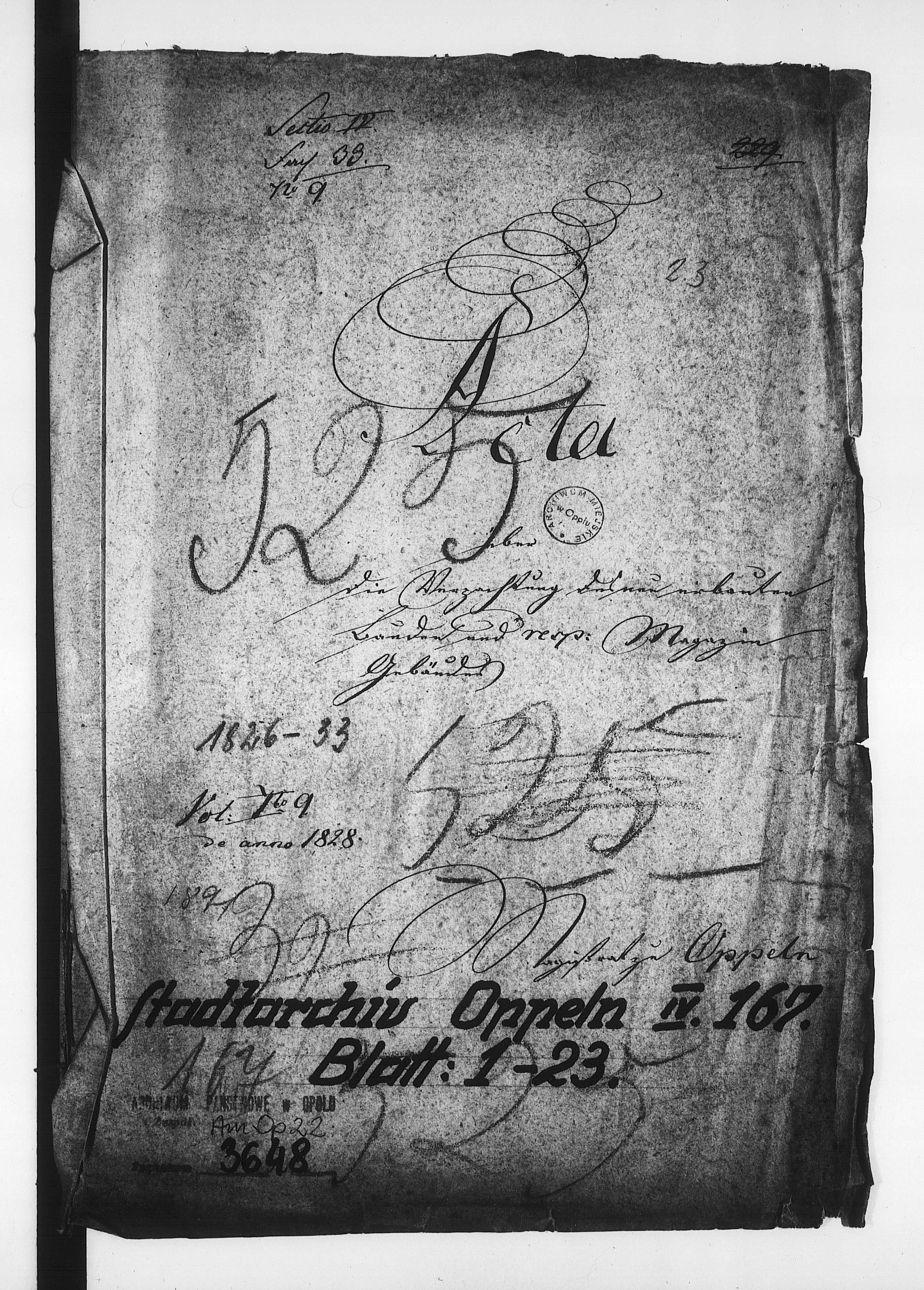 Obraz 4 z jednostki "Acta über die Verpachtung des neu erbauten Bauden und resp: Magazin Gebäudes Vol. I de anno 1828"