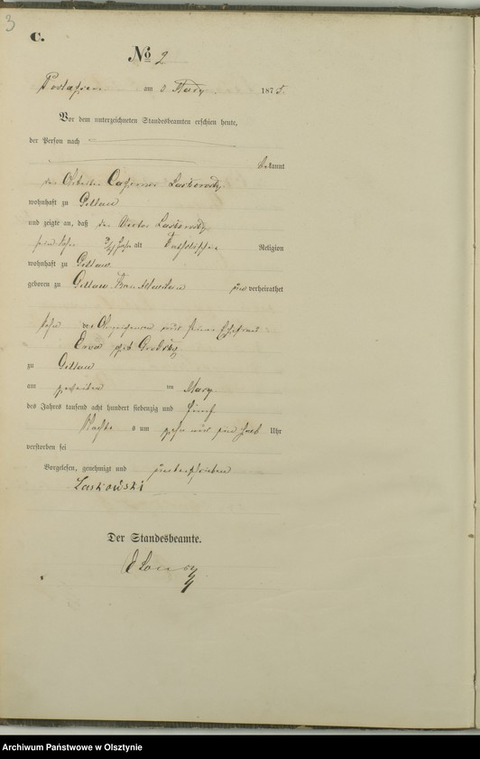 image.from.unit.number "Haupt-Sterbe-Register Nr 1 - 32"