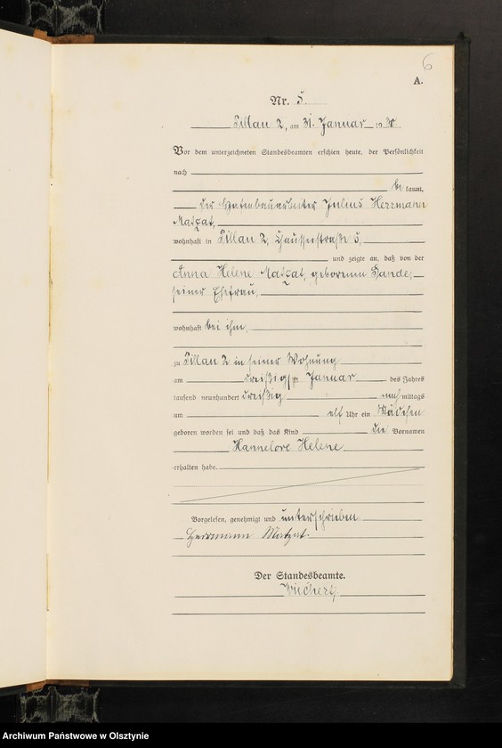 image.from.unit.number "Geburts-Haupt-Register Nr 1 - 54 i 1 - 59"