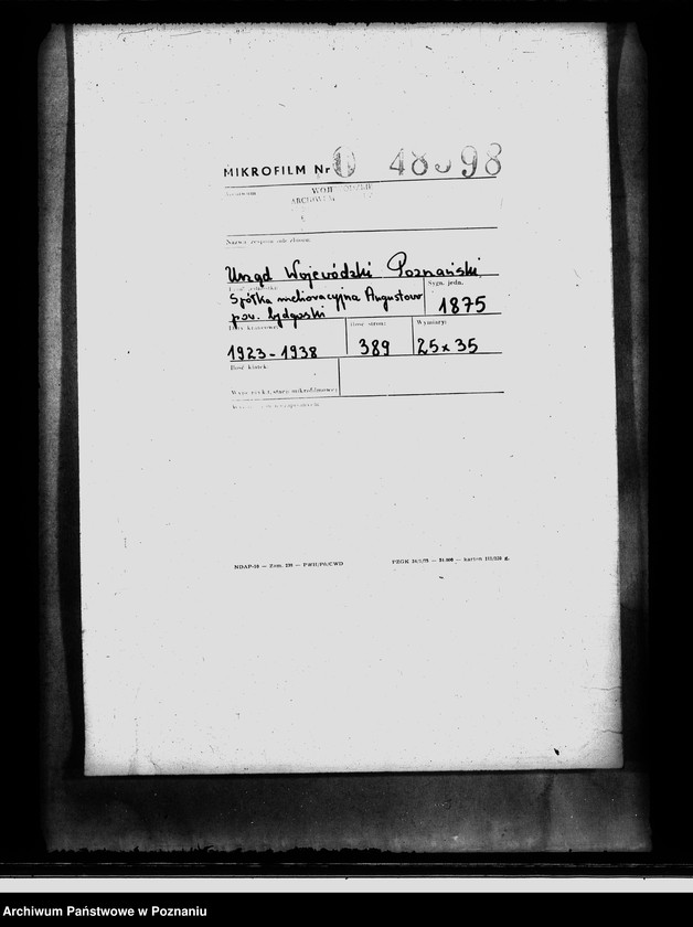 Obraz 2 z jednostki "Spółka melioracyjna Augustowo powiat bydgoski"