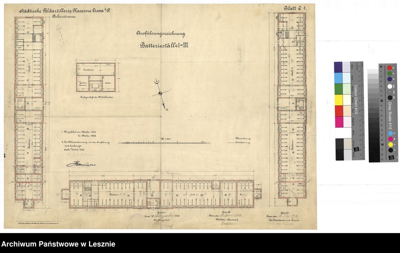 Obraz 4 z jednostki "Leszno miasto. Dokumentacja projektowa - Koszary Artylerii Polowej ul. Racławicka, tom III."