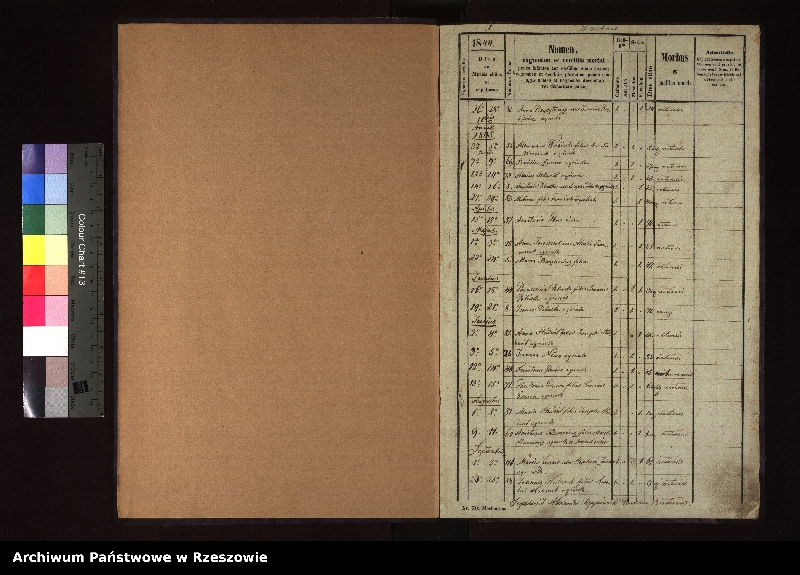 Obraz z jednostki "Księga zgonów dla miejscowości Bartne"