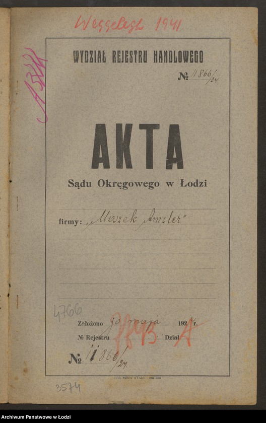 Obraz 2 z jednostki "Moszek Amzler- sprzedaż galanterii"