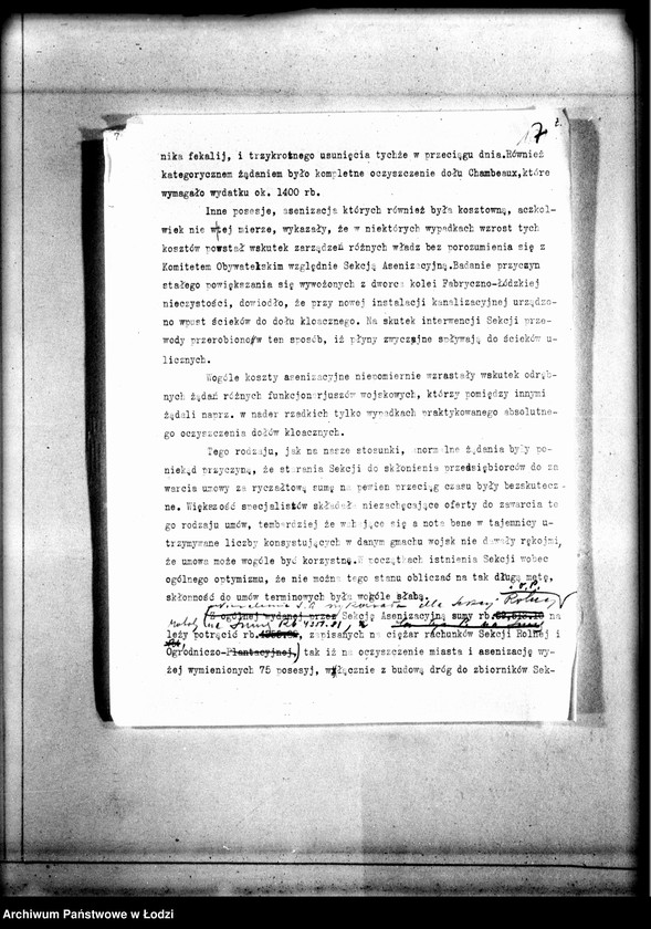 Obraz 10 z jednostki "Sprawozdanie Sekcji Asenizacyjnej po dz. 30 VI 1915"