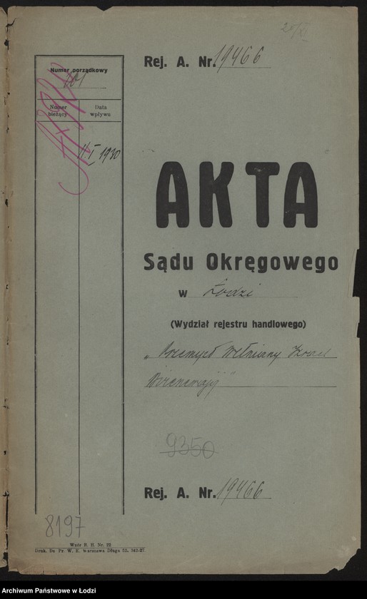 Obraz 2 z jednostki "Izrael Birencwajg- tkalnia wyrobów wełnianych"