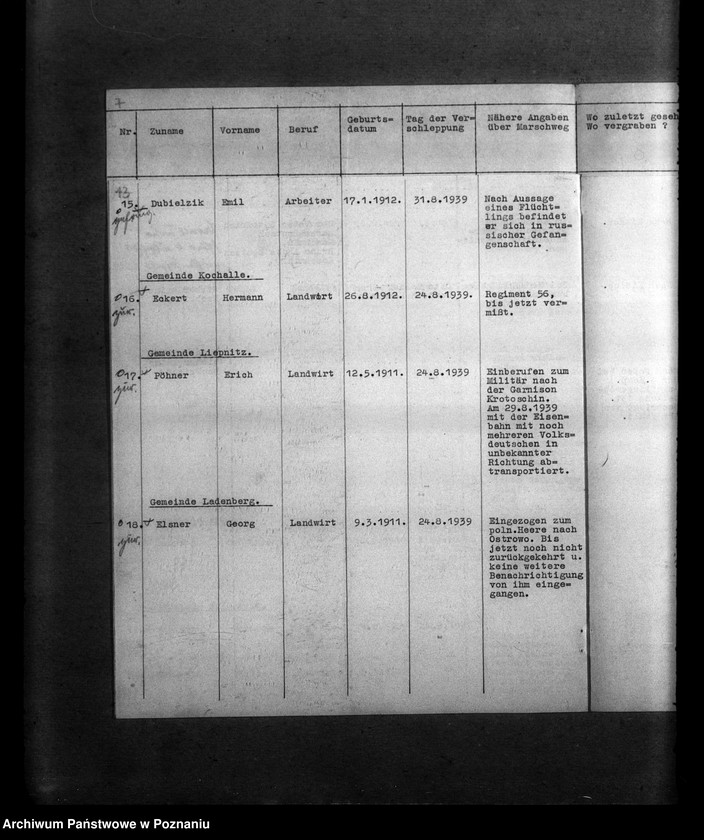 Obraz 19 z jednostki "Amtliche Meldungen Kreis Krotoschin (Krotoszyn)"