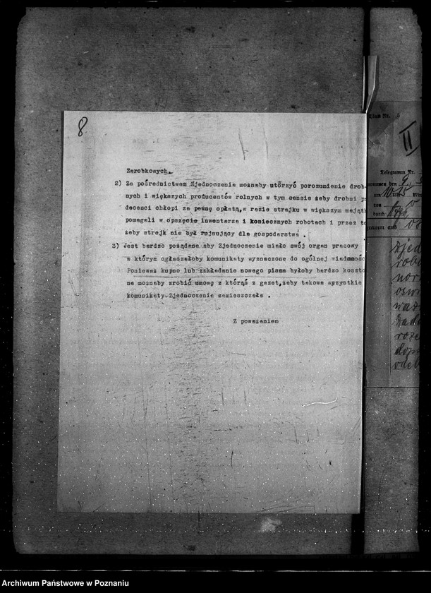 Obraz 13 z jednostki "Sprawy szczegółowo-administracyjne Zjednoczenie Producentów Rolnych"