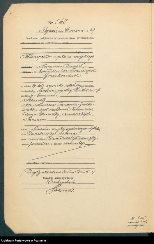 Obraz 6 z jednostki "Księga miejscowa zgonów tom II [Rejestr główny zgonów]"