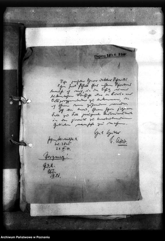 Obraz 5 z jednostki "Korespondencja w sprawie miejscowych Niemców, którzy zginęli w 1939 roku A - K"