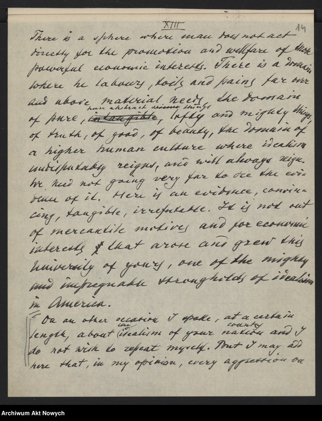 image.from.unit.number "Przemówienie do profesorów i studentów Stanford University w Kalifornii; listy E. C. Robinson
