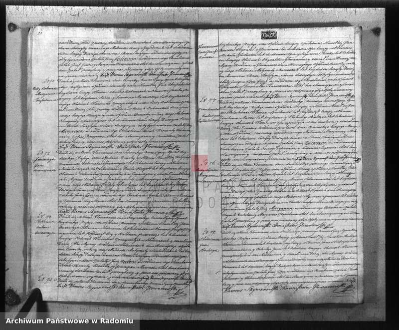 image.from.unit.number "Księga duplikatu aktów religijno-cywilnych parafii Głowaczewskiey na rok 1835"