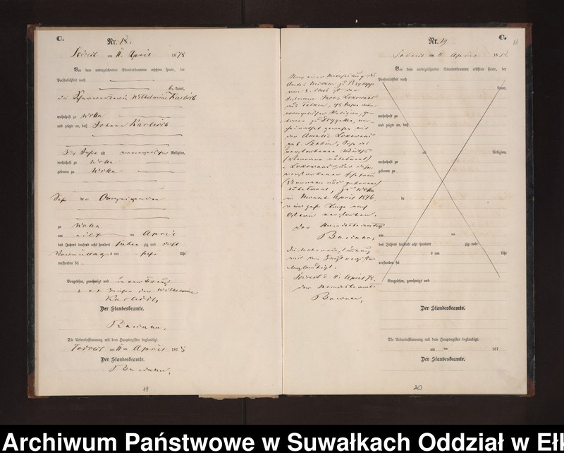 image.from.unit.number "Sterbe-Neben-Register des Preussischen Standes-Amtes Neuhoff Kreis Loetzen"